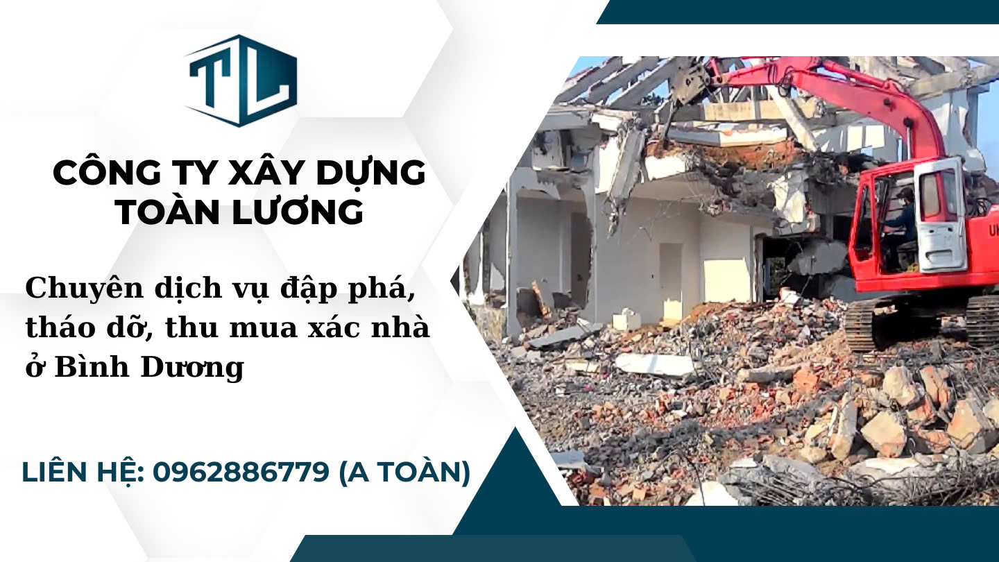đập phá thu mua xác nhà tại Bình Dương